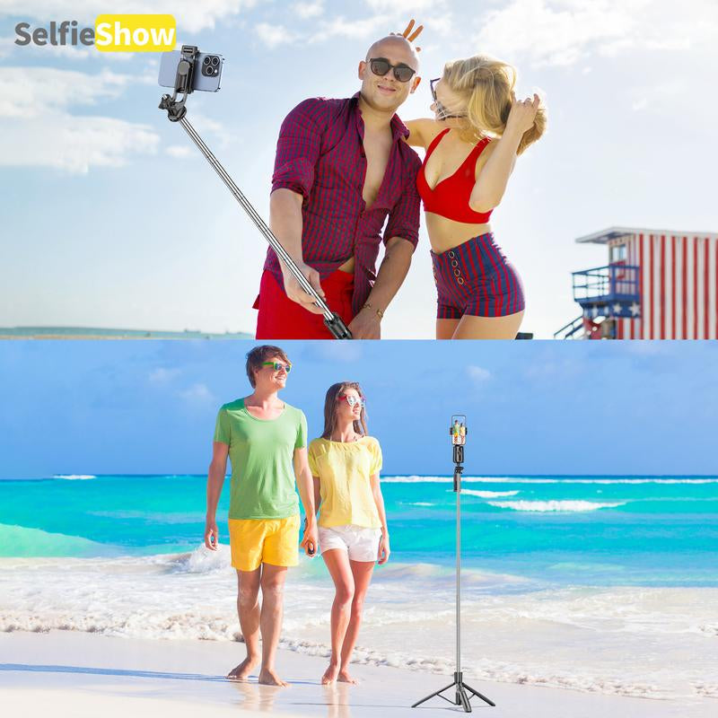 Smart AI Facial Recognition Phone Tripod, 360° Mobile Phone Pan & Tilt Stand, Outdoor Panoramic Tracking & Stabilization for Home & Outdoor Use