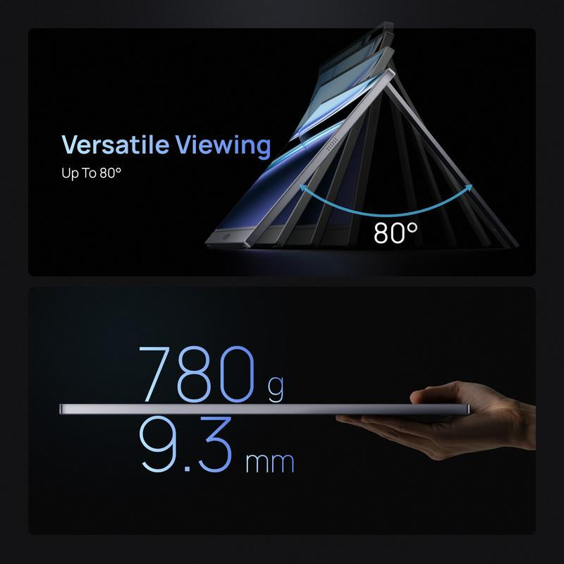 ARZOPA Portable Monitor 16.1"/17.3" FHD 1080P 60Hz/144Hz Laptop Screen Extender for PC Mac Xbox Switch PS5 Iphone IPS Display Computer Display HDR External Screen Game Workfromhome