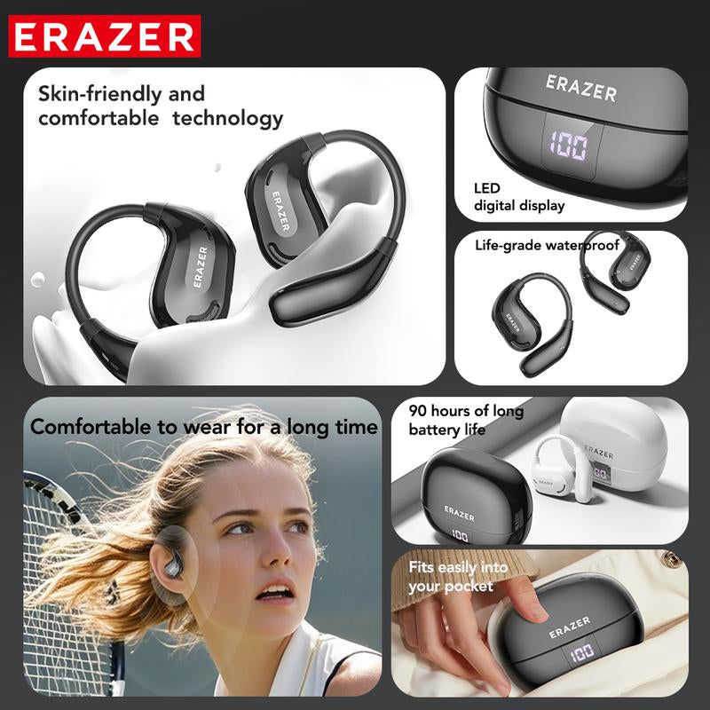 ERAZER Xt66Pro OWS Wireless Bluetooth Earphones HIFI Sound Quality Light-Weight Headphones Built-In Microphone