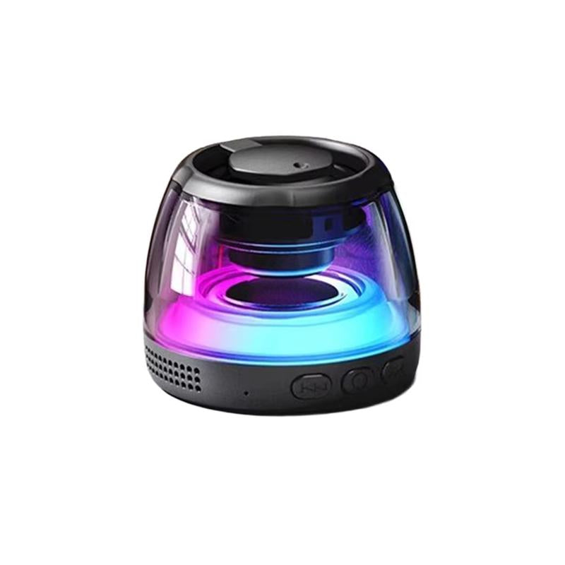 Joytutus Magnetic Bluetooth Speaker Portable Wireless Outdoor with TF Card Slot RGB Atmosphere Lights Sound System Trucks Colorful Dustproof Smartphone Rechargeable Car Audio Black Metal Compact & Portable Design 360° Holographic Sound Effects