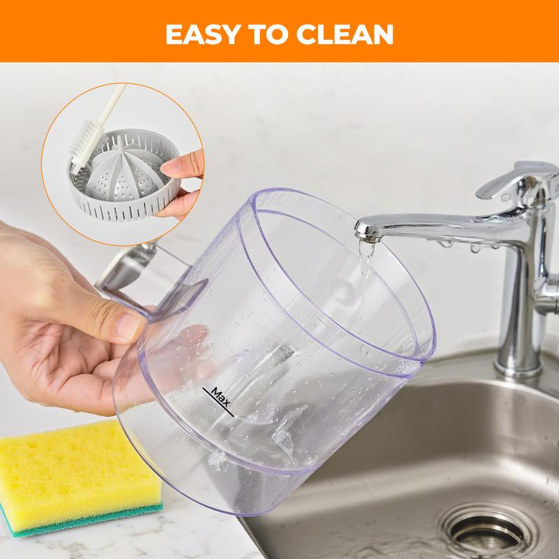 Pukomc Fast Juicer Machine Cordless & Rechargeable Fresh Pulp-Free Juice in Seconds Compact 10.6 Electric Squeezer for Oranges