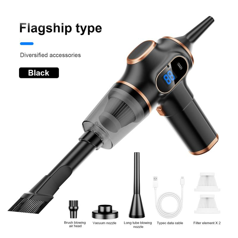 Handheld Car Vacuum Cleaner, Cordless, 16000PA High Power Portable Mini Car Vacuum Cleaner & Air Dust Collector, Advanced Digital Display, Rechargeable for Auto, Home, Pet Hair, Easy Vacuuming, Solve Various Cleaning Problems
