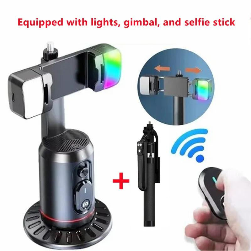 【Roreta 3C Digital Store】Auto Face Tracking Phone Holder,Optional 66.9" Mobile Phone Tripod and Wireless Remote Control Page Turer.Easy to Carry and Travel,Stable and Durable Adjustable Selfie