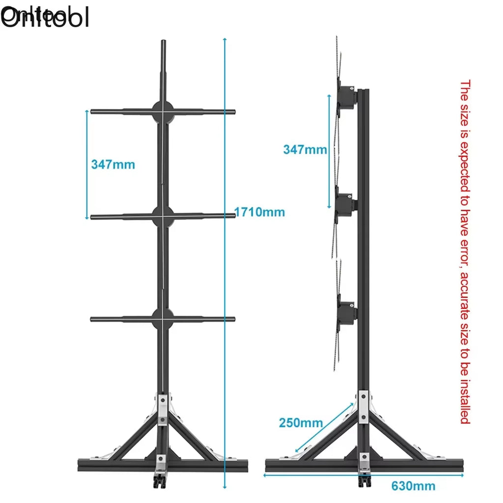 2025 3D Hologram Projector Fan 45-65Cm Advertising Display Stand Led Sign Holographic Lamp Player 3D Fan Stand Support Splicing