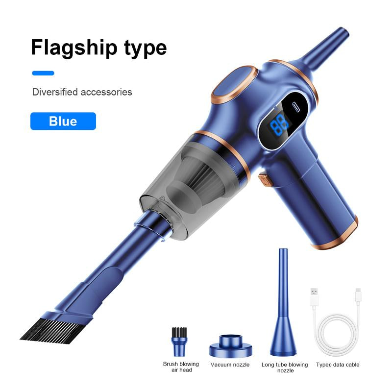 Handheld Car Vacuum Cleaner, Cordless, 16000PA High Power Portable Mini Car Vacuum Cleaner & Air Dust Collector, Advanced Digital Display, Rechargeable for Auto, Home, Pet Hair, Easy Vacuuming, Solve Various Cleaning Problems