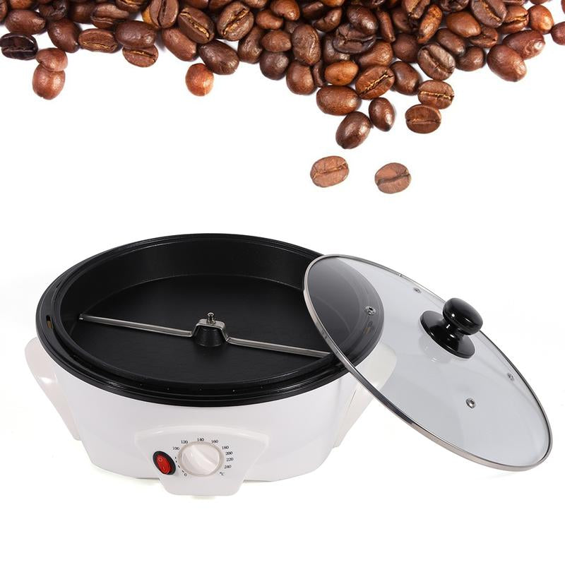 Household Coffee Beans Baking Machine, Electric Coffee Roaster Machine,0-240°Temperature Adjustment, Coffee Bean Roaster Machine Non Stick Popcorn Maker