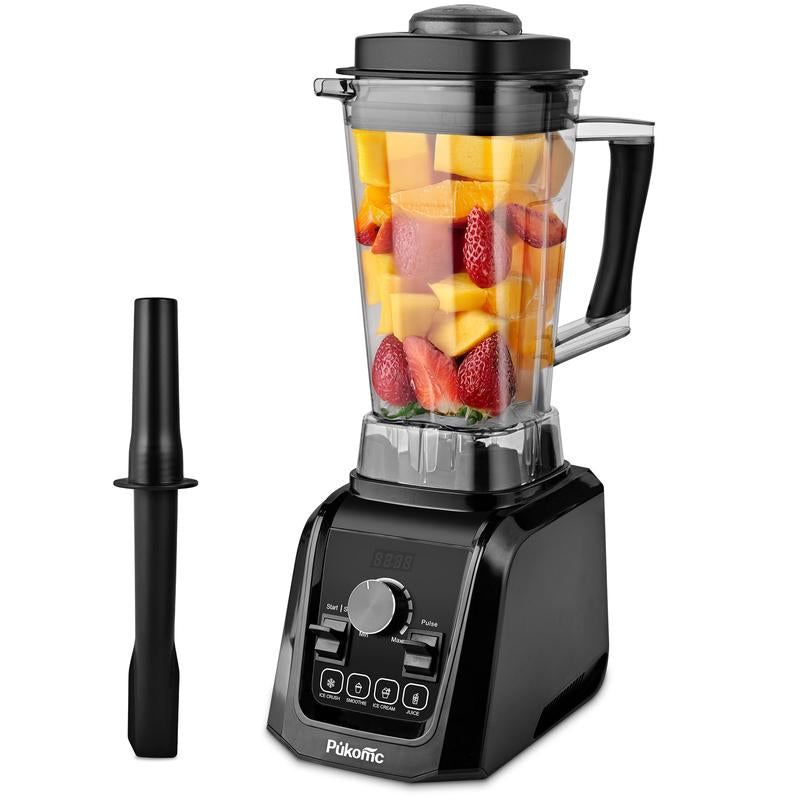 Blender for Smoothies with 65Oz Large Capacity, 1200W Powerful Motor Blenders for Kitchen, 4 Presetting & 9 Speeds, Countertop Blenders for Ice Crush, Ice Cream, Frozen Drinks, with LED Display
