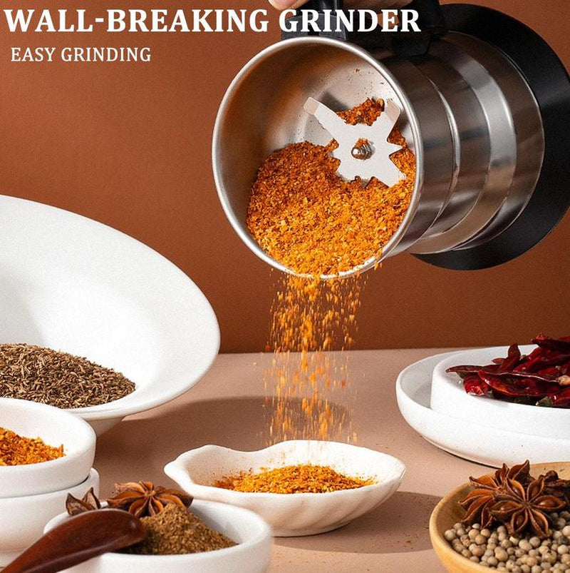 400W Multi-Function Electric Coffee Bean Grinder, Kitchen Tool Crusher, High Power Fast Grinding Food Grade Coffee Maker, Electric Coffee Stainless Steel Plug and Play Blender, Food Grain Spice Coffee Bean Processor.