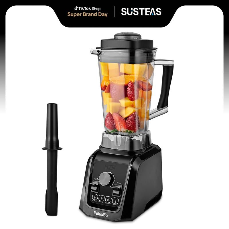 Blender for Smoothies with 65Oz Large Capacity, 1200W Powerful Motor Blenders for Kitchen, 4 Presetting & 9 Speeds, Countertop Blenders for Ice Crush, Ice Cream, Frozen Drinks, with LED Display