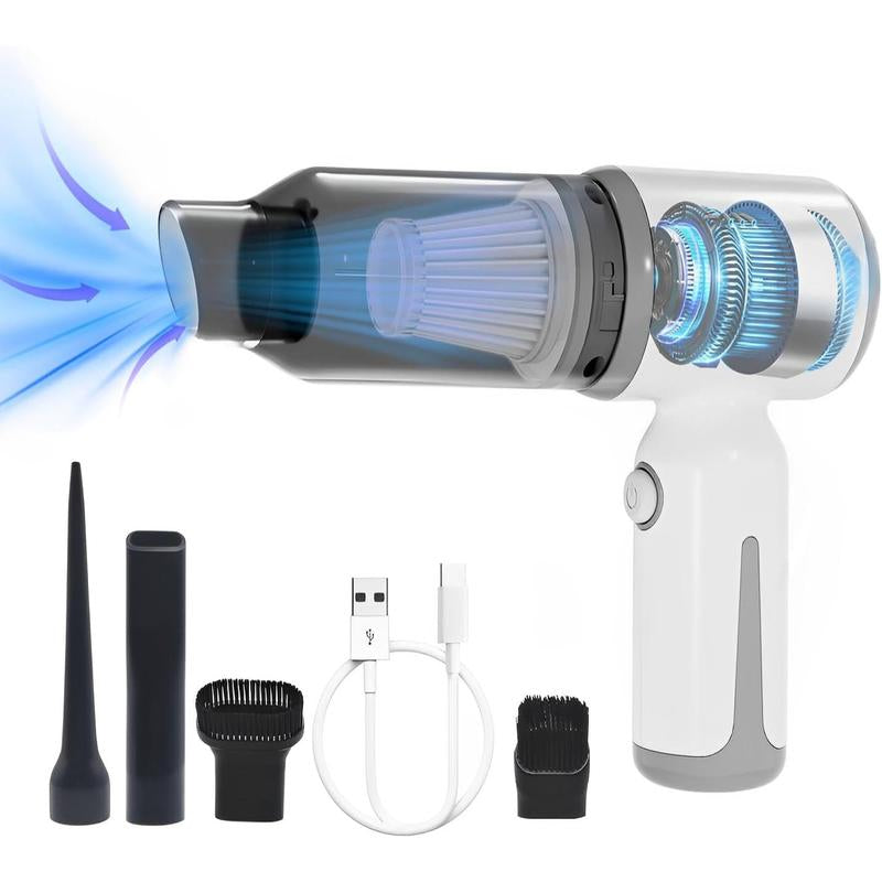 Mini Cordless Vacuum, Small Handheld Vacuum Cleaner 9000PA High Power Suction, Portable 3 in 1 Little Vacuum &Air Blower & Pump for Small Space at Home&Office Clean