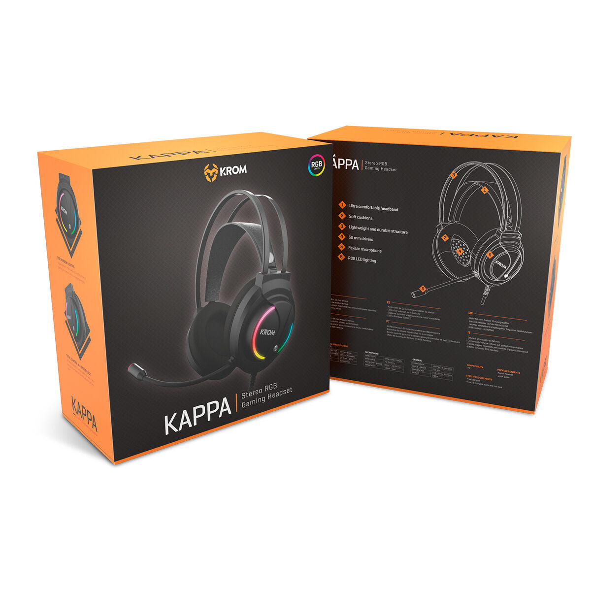 Gaming Headset with Microphone Krom NXKROMKAPPA-3