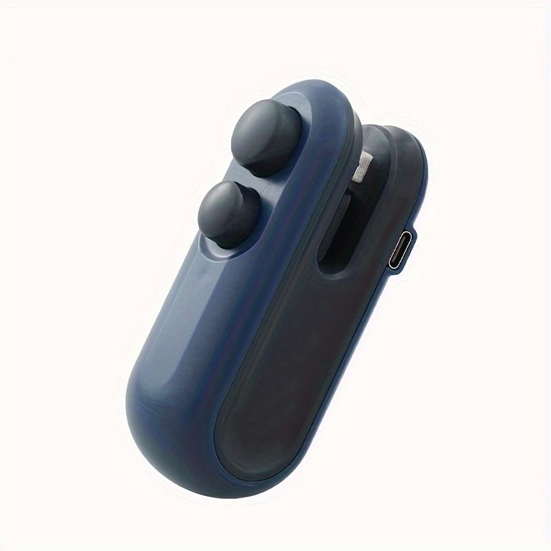 【Faddishdeal】Mini Snack Bag Sealing Machine,2 in 1 Heat USB Rechargeable Snack Bag Selaer,Plastic Electric Bag Sealers, Keep Food Fresh. Portable Sealer Picnics