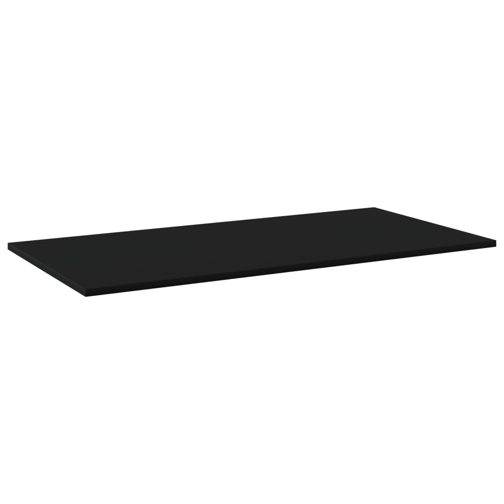 NNEVL Bookshelf Boards 4 pcs Black 80x30x1.5 cm Chipboard-1