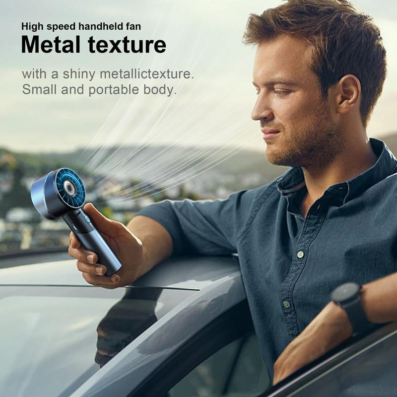 Portable 2600 Mah Handheld , Four Levels of Wind Speed Adjustment up to 7000 Rpm, Mist , USB Charging, Perfect for Travel, Outdoor and Summer Personal Cooling Fan