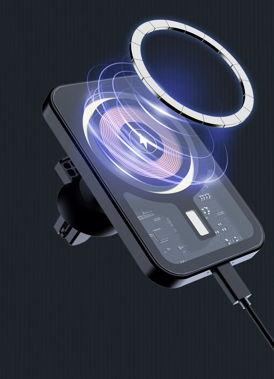 30W Magnetic Wireless Charger Car Air Vent Mount Phone Holder Stand Fast Charging Station For iPhone 12 13 14 Pro Max macsafe