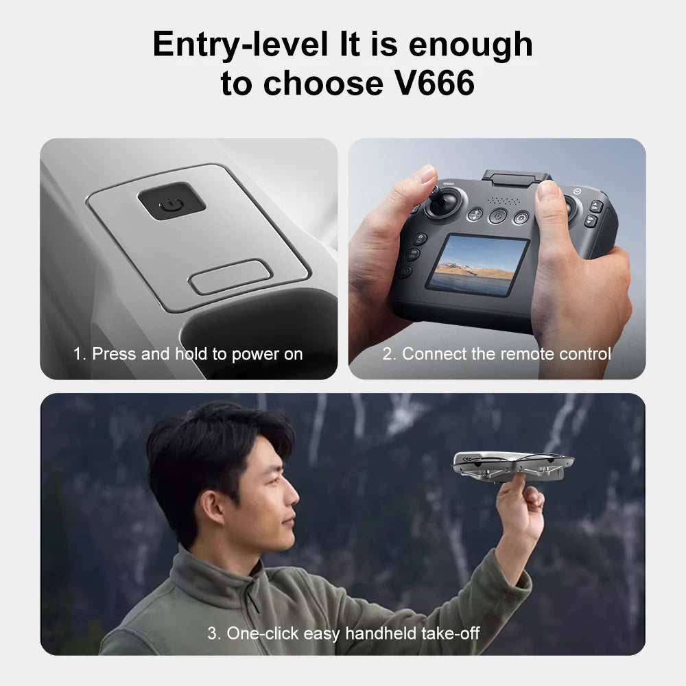 Xiaomi V666 Mini Drone 4K Professional Aerial 8k Dual Camera Intelligent obstacle avoidance  Brushless Quadcopter Kid RC Toy