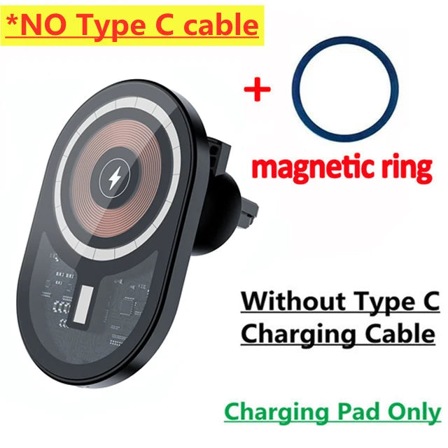 30W Magnetic Wireless Charger Car Air Vent Mount Phone Holder Stand Fast Charging Station For iPhone 12 13 14 Pro Max macsafe