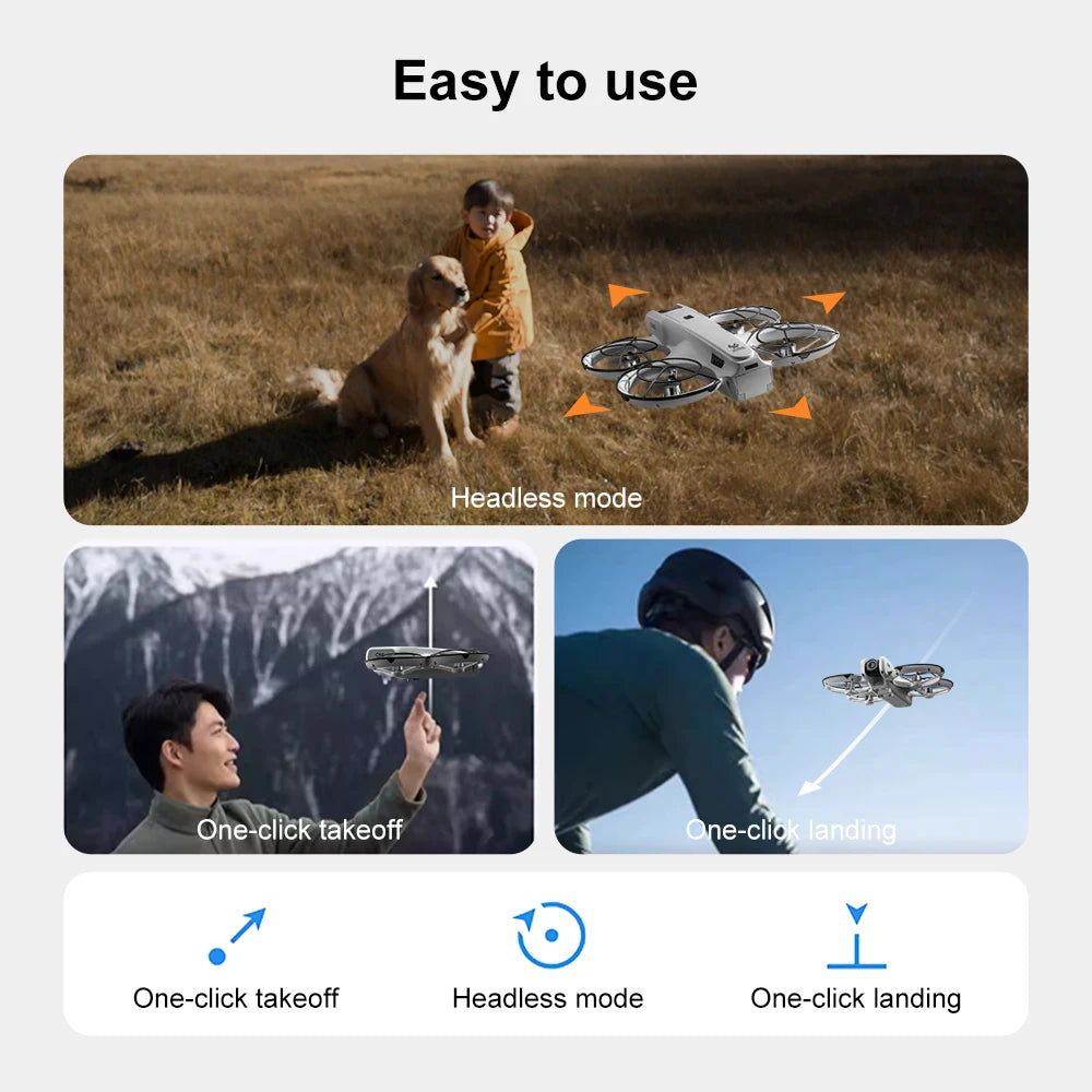 Xiaomi V666 Mini Drone 4K Professional Aerial 8k Dual Camera Intelligent obstacle avoidance  Brushless Quadcopter Kid RC Toy