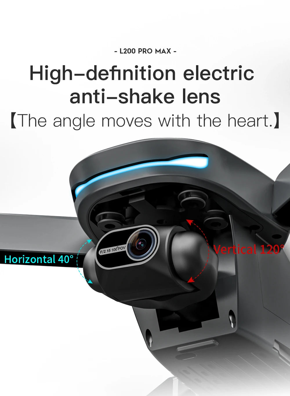 L200 PRO MAX GPS Drone with 2-axis Gimbal Professional Anti-shake 4K HD Camera FPV Drone 360° Obstacle Avoidance Quadcopter Toys