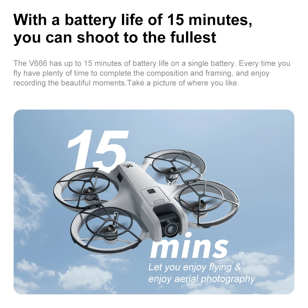 Xiaomi V666 Mini Drone 4K Professional Aerial 8k Dual Camera Intelligent obstacle avoidance  Brushless Quadcopter Kid RC Toy