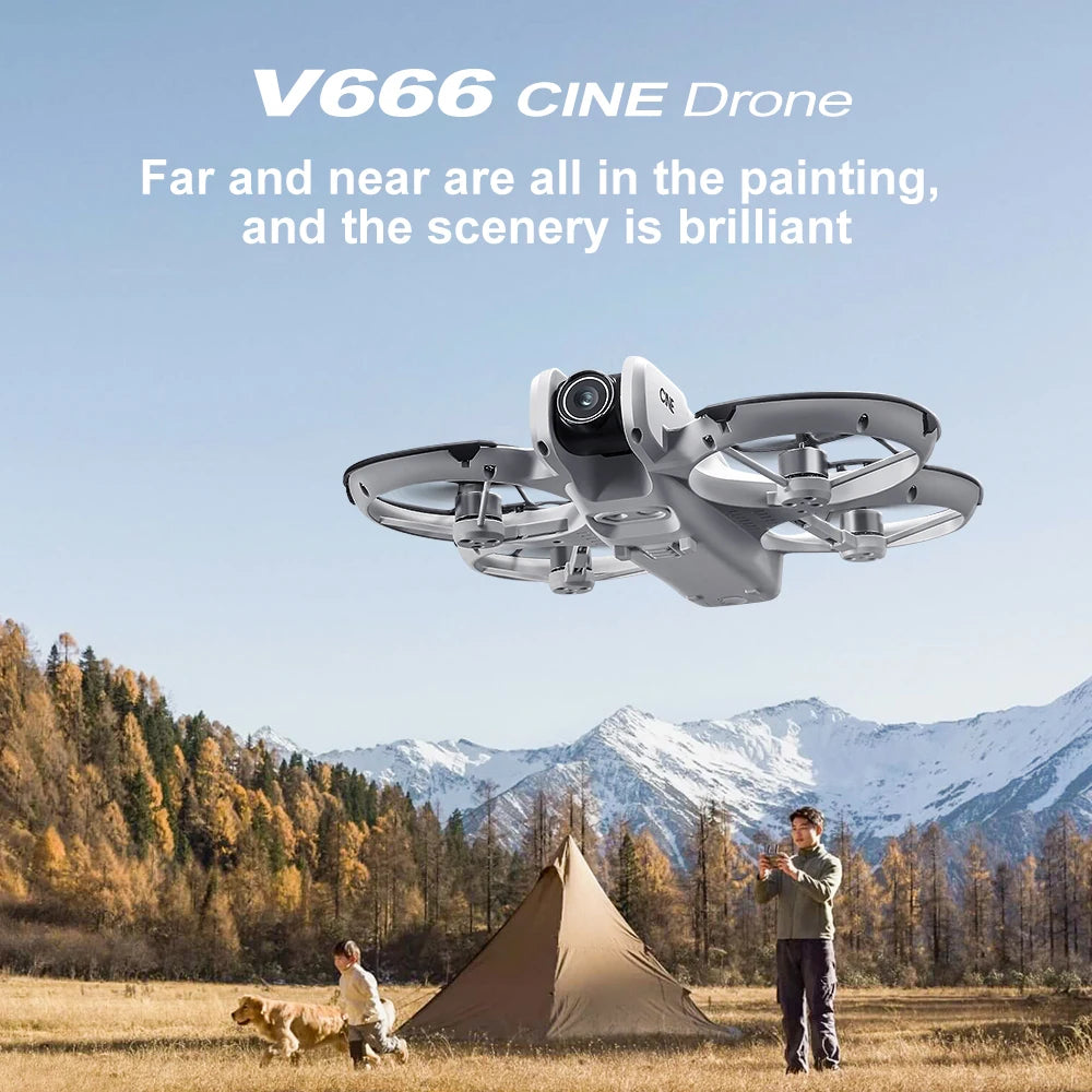 Xiaomi V666 Mini Drone 4K Professional Aerial 8k Dual Camera Intelligent obstacle avoidance  Brushless Quadcopter Kid RC Toy