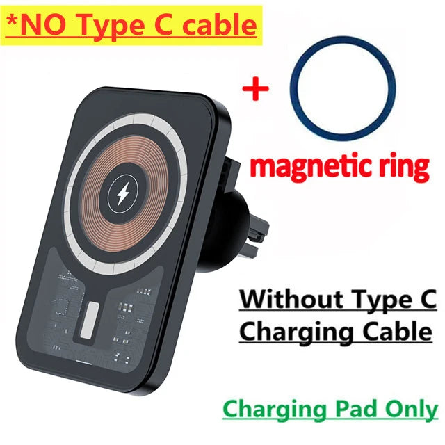 30W Magnetic Wireless Charger Car Air Vent Mount Phone Holder Stand Fast Charging Station For iPhone 12 13 14 Pro Max macsafe