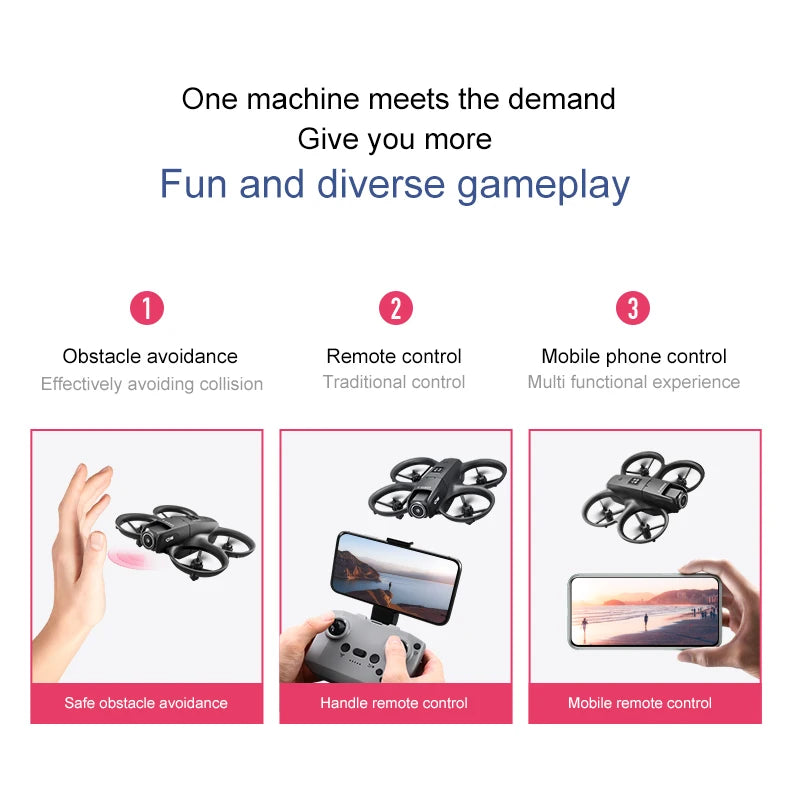 Xiaomi D16 Mini Drone with 180° Electric Adjustable 8K HD Camera WiFi Light Flow Drone Pocket Obstacle Avoidance Rc Quadcopter