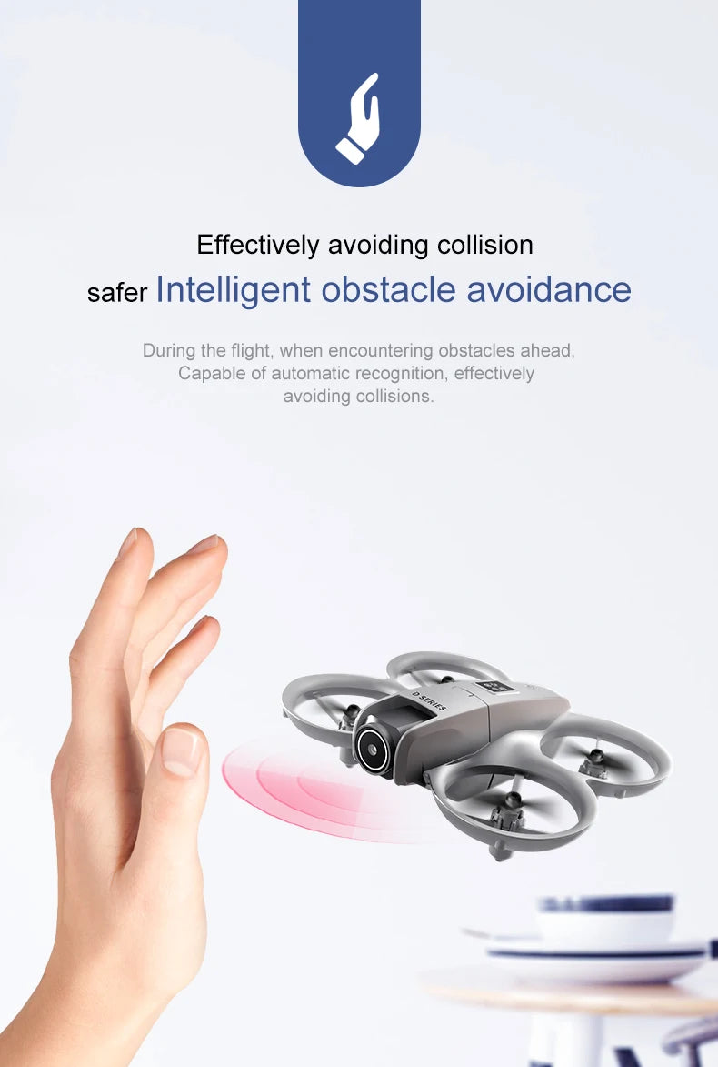 Xiaomi D16 Mini Drone with 180° Electric Adjustable 8K HD Camera WiFi Light Flow Drone Pocket Obstacle Avoidance Rc Quadcopter