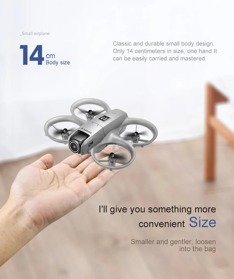 Xiaomi D16 Mini Drone with 180° Electric Adjustable 8K HD Camera WiFi Light Flow Drone Pocket Obstacle Avoidance Rc Quadcopter
