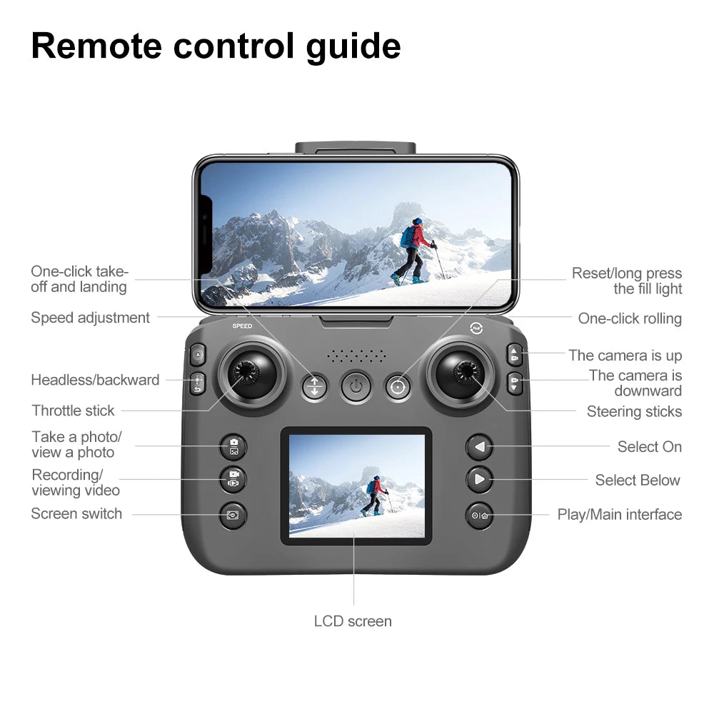 Xiaomi V666 Mini Drone 4K Professional Aerial 8k Dual Camera Intelligent obstacle avoidance  Brushless Quadcopter Kid RC Toy