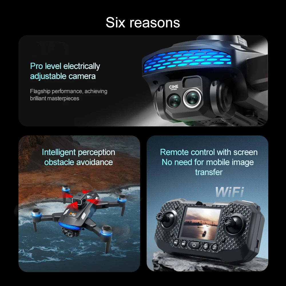 Xiaomi MIJIA M6 Drone Professional 8K Camera Dron 5G WIFI FPV UAV With screen remote control RC Dron avoidance Aerial Quadcopter