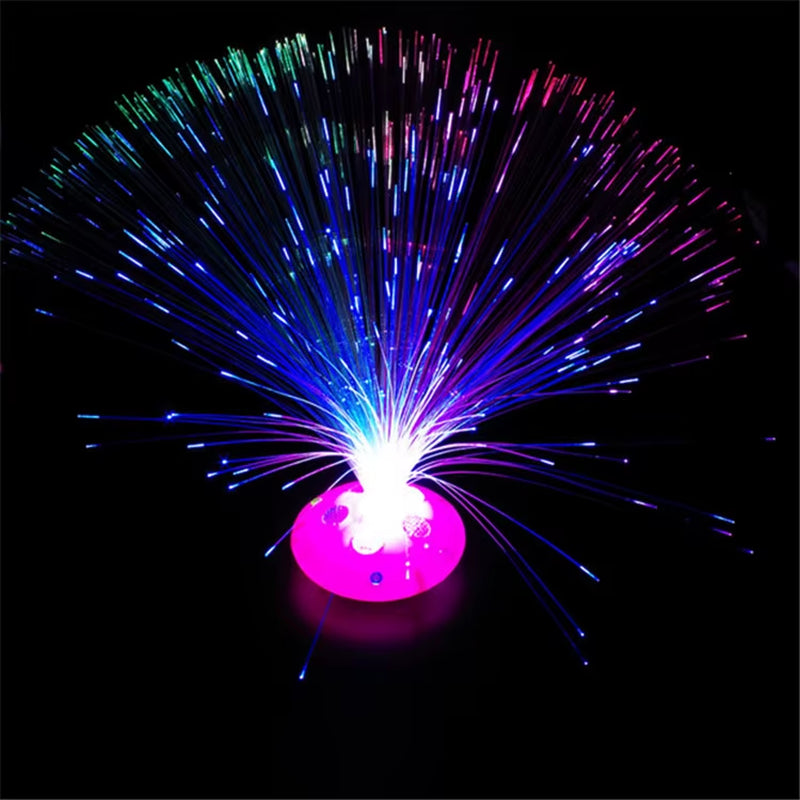 Colored LED Fiber Optic Light Night Lamp Holiday Christmas Wedding Decoration Stars Shine in the Dark Kids Toys Nighting Lamps