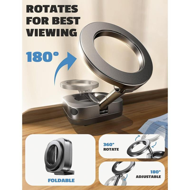 LISEN for Magsafe Airplane Phone Holder Travel Essentials, Universal Handsfree Airplane Accessories Must Haves Plane Phone Mount Travel Essentials for Flying Gifts Fits Iphone 15 Pro Max 14 13 12