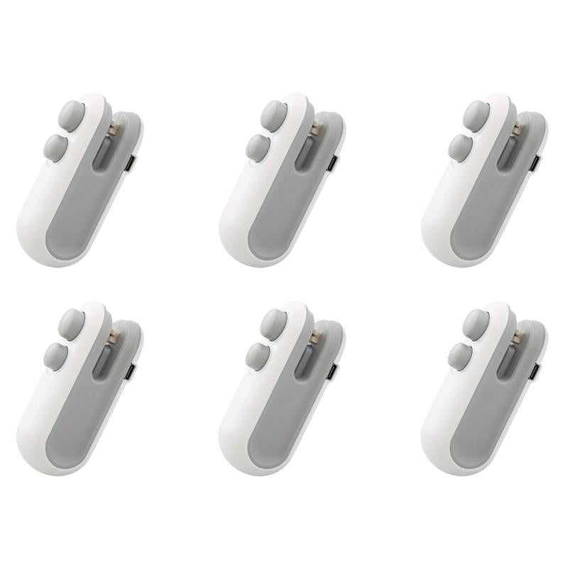 【Faddishdeal】Mini Snack Bag Sealing Machine,2 in 1 Heat USB Rechargeable Snack Bag Selaer,Plastic Electric Bag Sealers, Keep Food Fresh. Portable Sealer Picnics