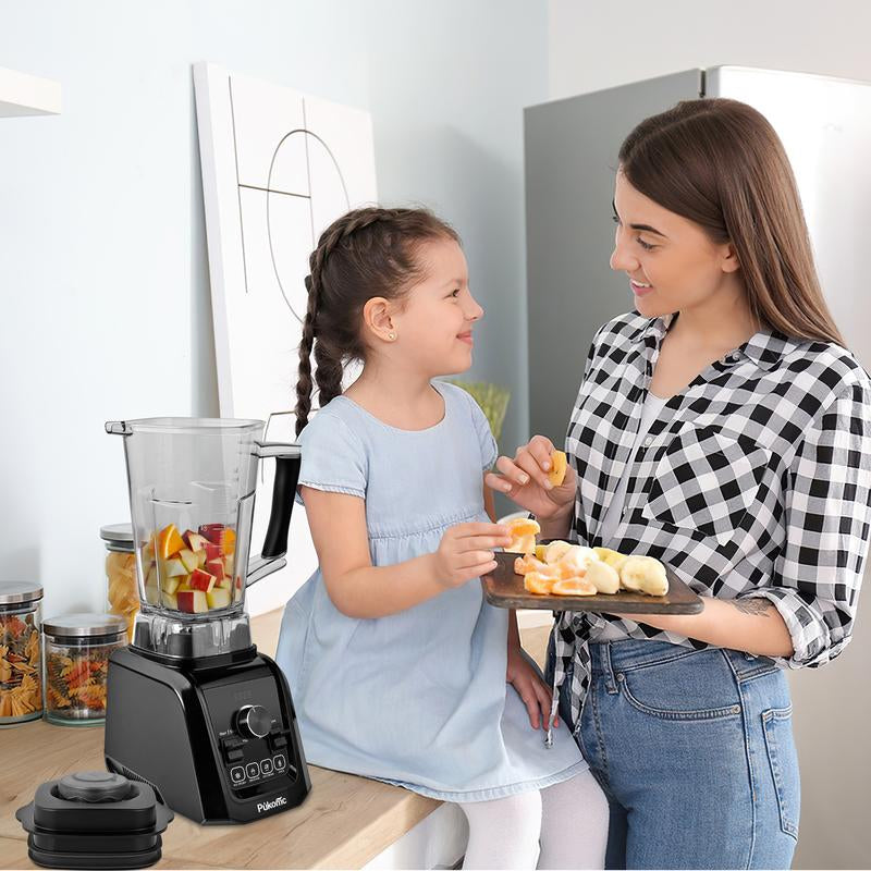 Blender for Smoothies with 65Oz Large Capacity, 1200W Powerful Motor Blenders for Kitchen, 4 Presetting & 9 Speeds, Countertop Blenders for Ice Crush, Ice Cream, Frozen Drinks, with LED Display