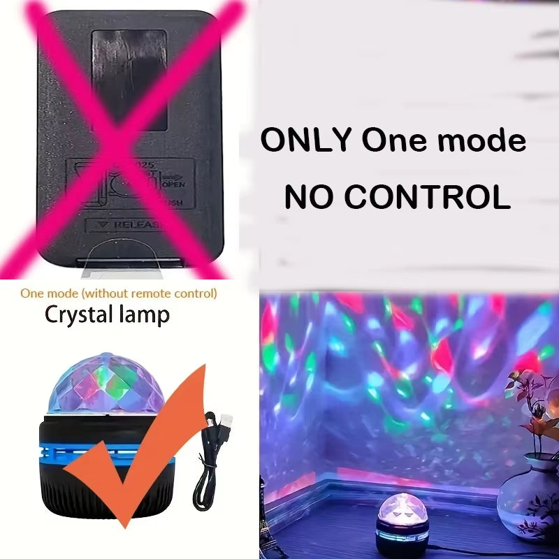 1Pc Star Projector, Galaxy Projector, Water Ocean Wave Projector for Bedroom Night Light Room Decor with 7-Colors Patterns