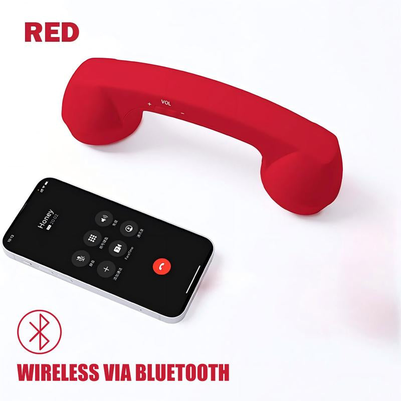 Retro Selected-Bluetooth Phone Handset - Wireless/Wired & USB Mobile Phone Receiver for Comfortable Calls, Type-C Port, Tech Gadget, Phone Accessory