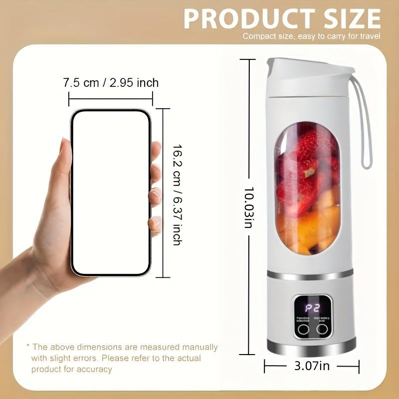 Portable Juicer Blender – Tiktok Top Seller Mini Wireless Design, Father’S Day Mens Gift & Today’S Deals, for Diets/Smoothies/Ice Shakes, Easy-Clean Kitchen Gadget for Home/Travel