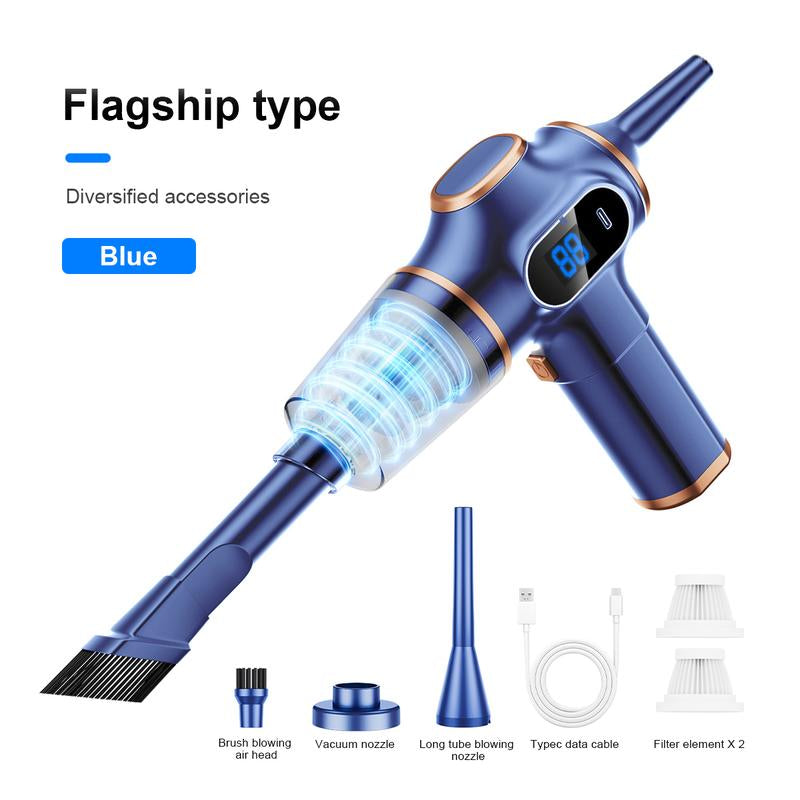 Handheld Car Vacuum Cleaner, Cordless, 16000PA High Power Portable Mini Car Vacuum Cleaner & Air Dust Collector, Advanced Digital Display, Rechargeable for Auto, Home, Pet Hair, Easy Vacuuming, Solve Various Cleaning Problems