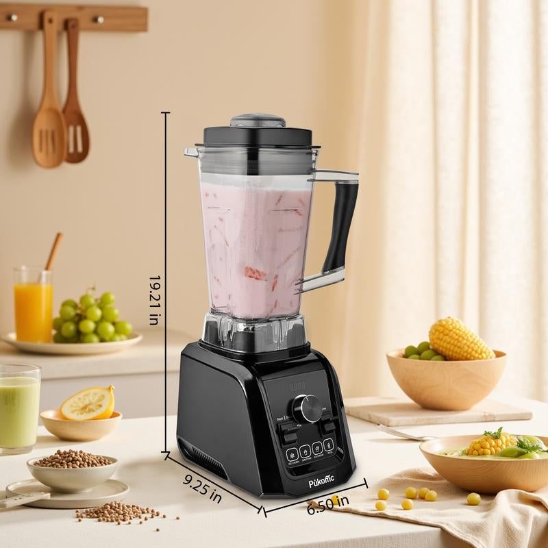 Blender for Smoothies with 65Oz Large Capacity, 1200W Powerful Motor Blenders for Kitchen, 4 Presetting & 9 Speeds, Countertop Blenders for Ice Crush, Ice Cream, Frozen Drinks, with LED Display