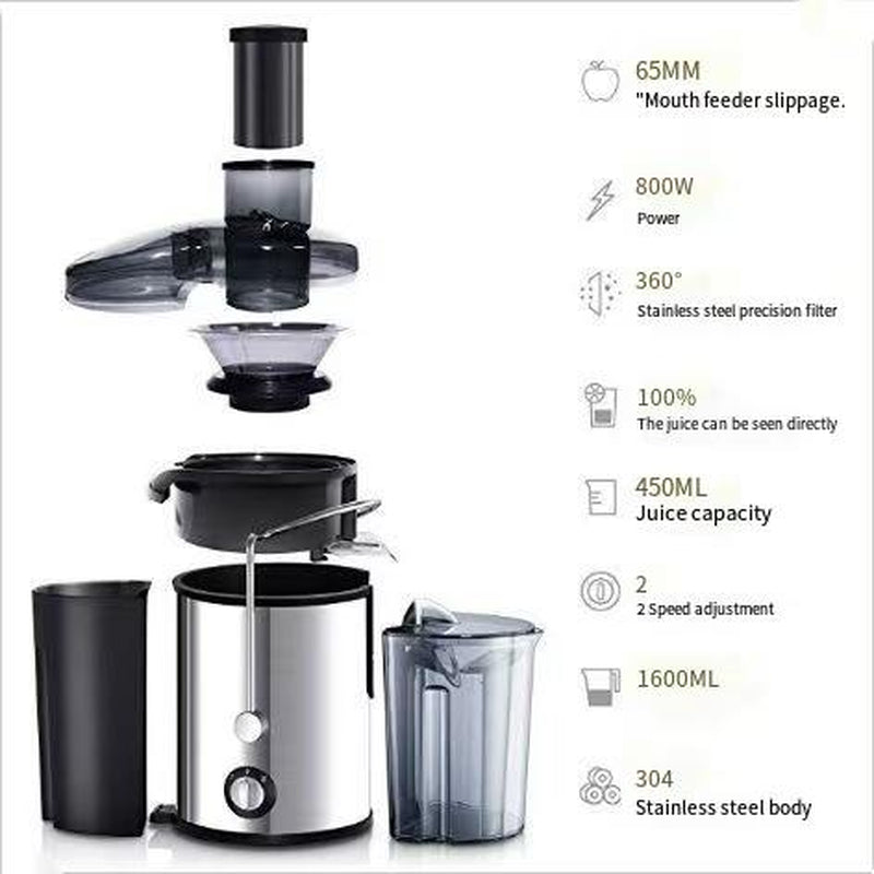 Juicer Household Residue Juice Separation Juicer Freshly Squeezed Fruits and Vegetables Automatic Filter Fully Automatic Orange Juice Machine