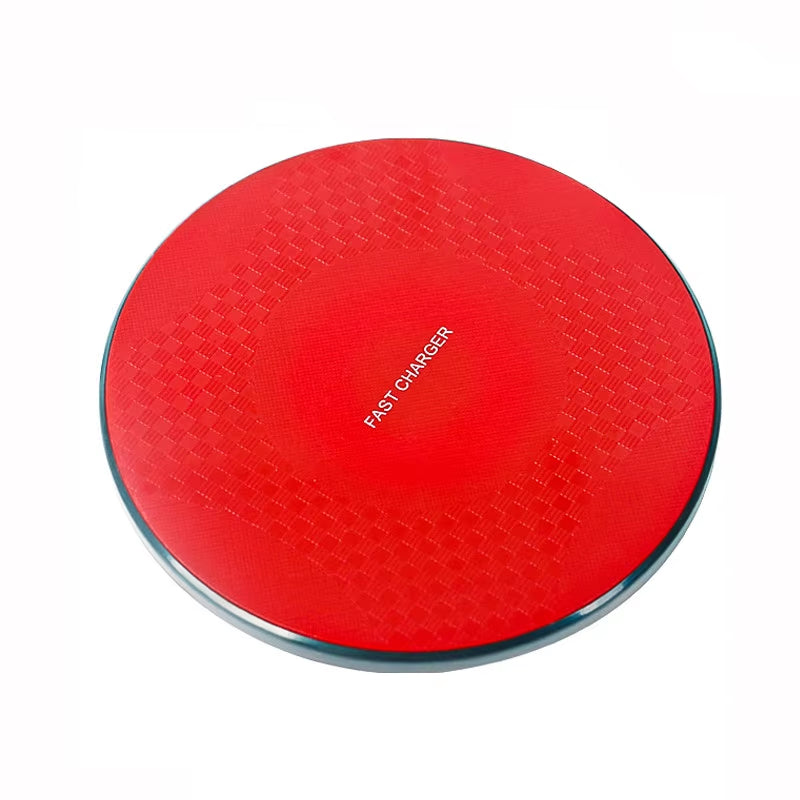 VIKEFON Wireless Charger Pad Stand Desktop Ultra-Thin Mobile Phone Fast Charging Dock Station for Iphone 14 13 12 Samsung Xiaomi