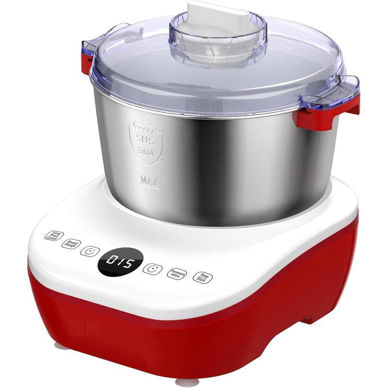 AIZIYO Electric Dough Mixer 5Qt with Ferment Function, Dough Maker with 304 Stainless Steel Bowl, Microcomputer Control, Face-Up Touch Panel, Easy to Clean for Bread & Pizza
